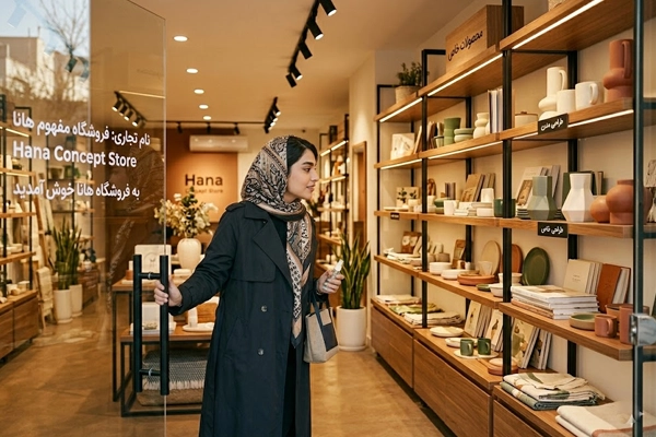 قفسه بندی شیک و جلب توجه مشتری